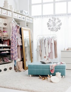 Walk in closet Inredning